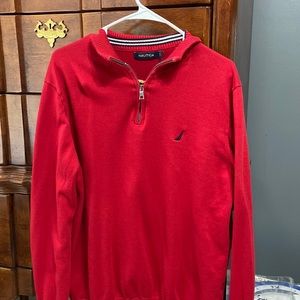 Men’s nautica half zip sweater size large
